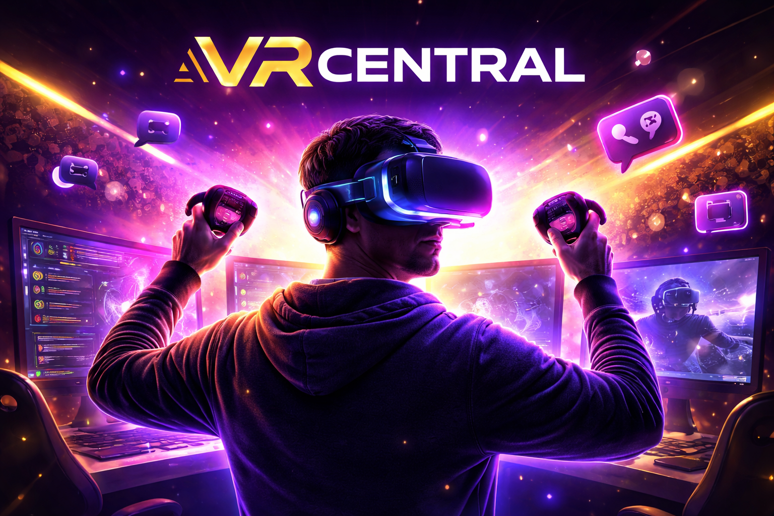 VRCentral gameplay and creator themed hero image
